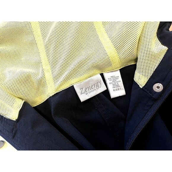 Chico's Zenergy Hooded Black Zip Up Vest - Picture 9 of 12